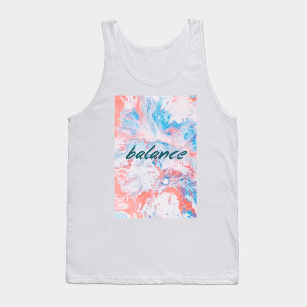 Balance Yoga Design Tank Top by TeesToons